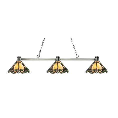 Z-Lite Park Brushed Nickel Standard Pool Table Lighting at Lowes.com