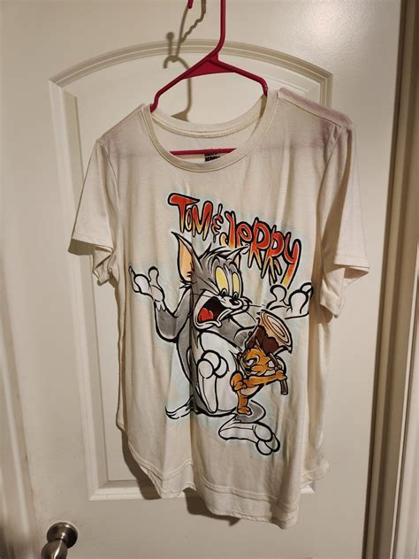 Tom & Jerry Tee Shirt Ladies XXL Cartoon Character Gr… - Gem
