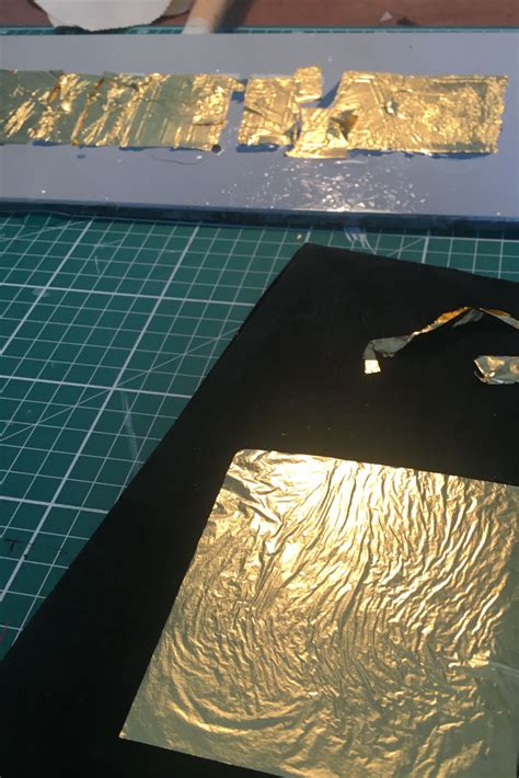 How to do glass gilding | Gold leaf signs, Wall art gold leaf, Gold ...