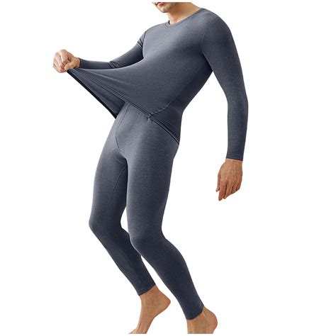 Winter Savings TMOYZQ Mens Big & Tall Thermal Underwear Set, Winter ...