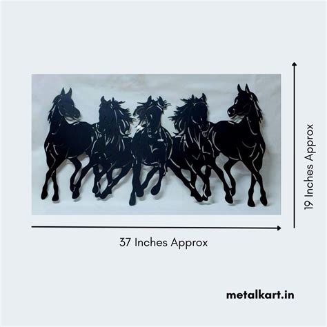 Running Horses Wall Art - Punam Metalcrafts