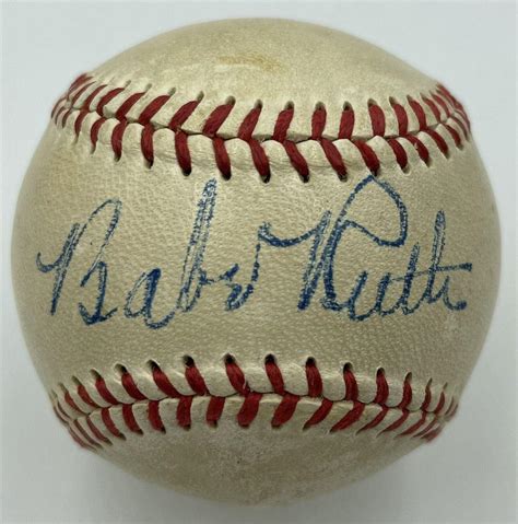 Amazon.com: Stunning Babe Ruth Single Signed American League Baseball ...