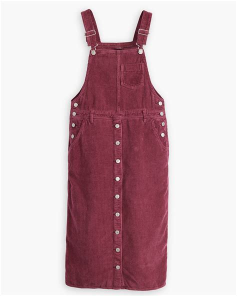 Tico Jumper Corduroy Dress - Red | Levi's® GB