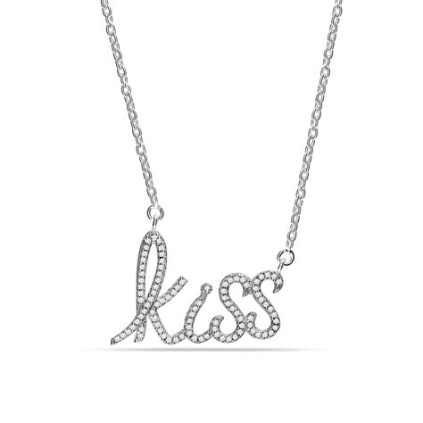 LeCalla - Buy 925 Sterling Silver Multi CZ Kiss Pendant Necklace for ...
