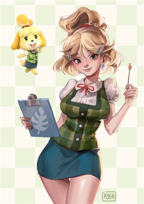 Isabelle - Animal Crossing by KyeriArt on DeviantArt