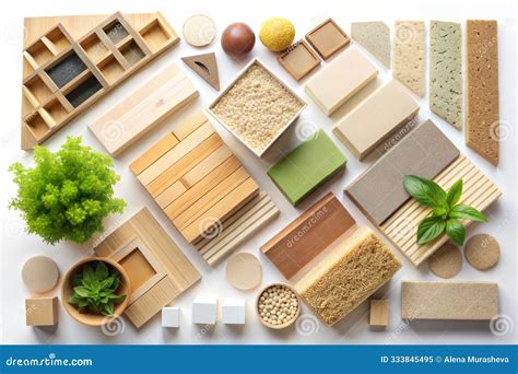 Wooden Samples Of Different Types Of Material. Stock Photography ...