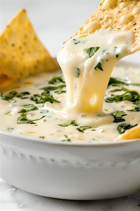 Mexican White Queso Cheese Dip - Insanely Good