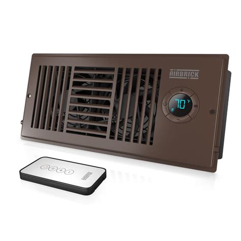 Airbrick Quiet Smart Register Booster Fan with Remote Control. Fits 4 ...