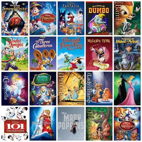 1937-1970 Disney movies in order of release. | Disney cartoon movies, Disney quiz, Walt disney ...