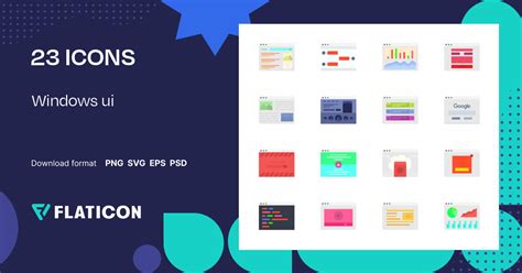 Windows ui Icon Pack | 23 .SVG Icons
