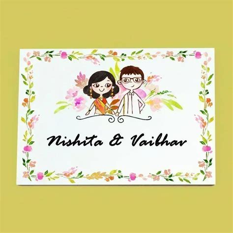 Forever Couple - Hand-painted Customized Name Plate - Rectangle – Housenama