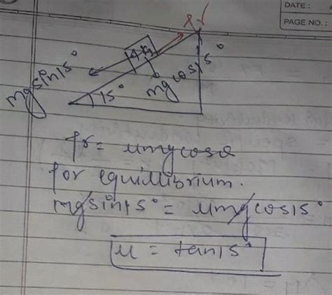 A mass of 4 kg rests on a horizontal plane. The plane is gradually ...