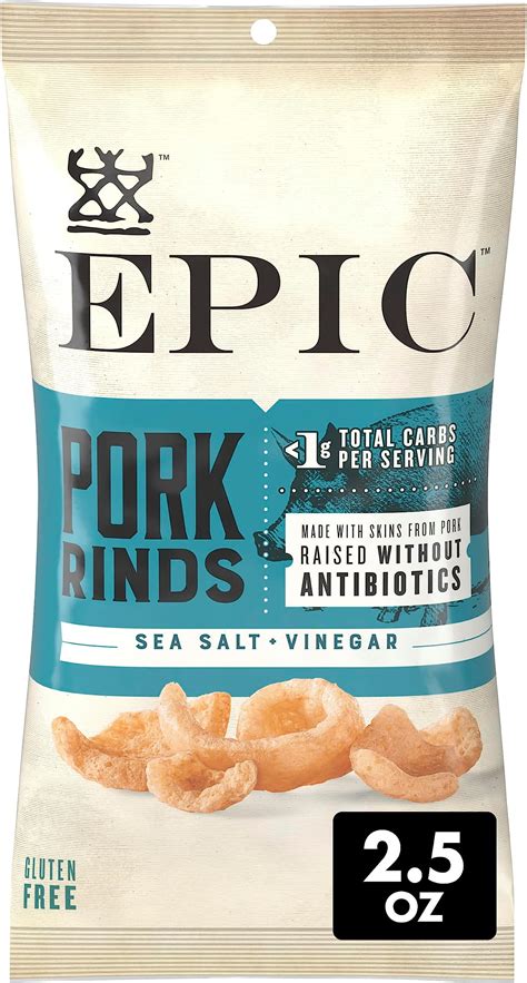 Amazon.com: EPIC Sea Salt & Pepper Pork Rinds, Keto Friendly, Paleo ...