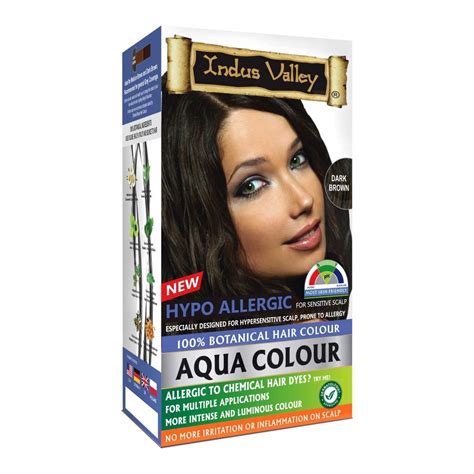 Indus Valley Aqua Hair Color Dark Brown Gray | Ubuy India