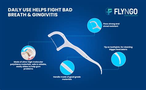 Buy FLYNGO 3 in 1 Tooth Cleaning Dental Floss Toothpicks Plastic Set ...