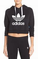 Image result for Adidas Cropped Black Gold Hoodie