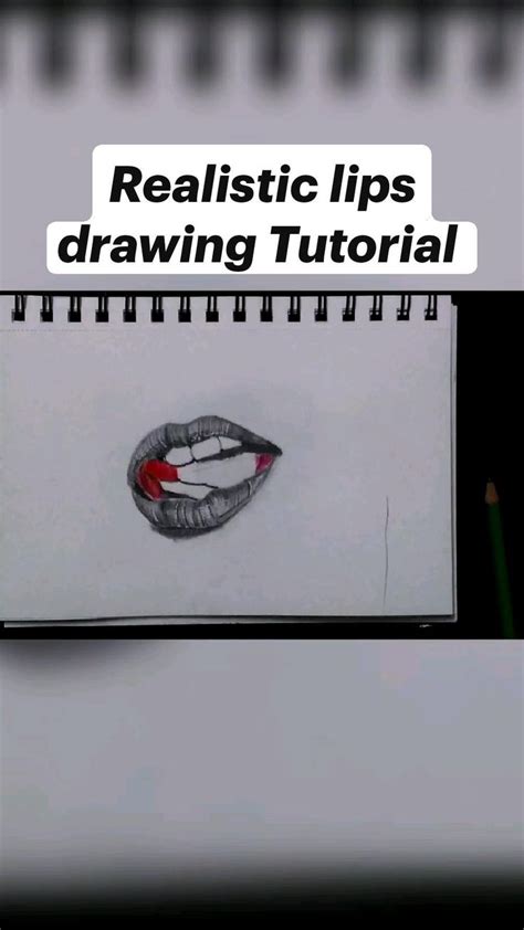 Image result for Realistic Lips Drawing