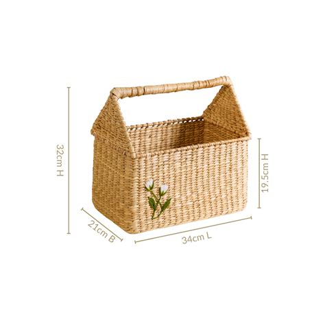 Handcrafted Kauna Caddy Basket Online - Premium Basket | Nestasia