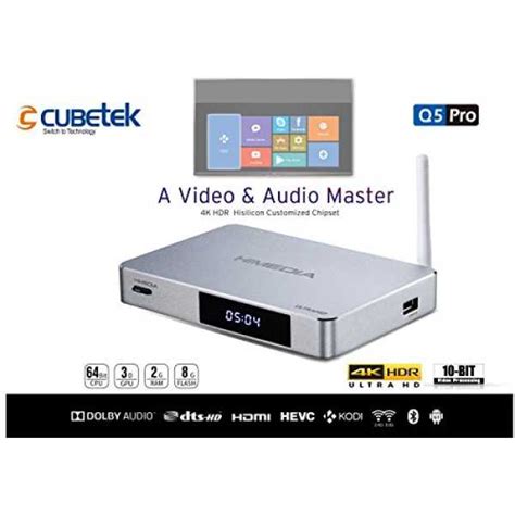 CUBETEK Himedia Q5 Pro 4K HDR Smart TV Box - Silver Price in India ...