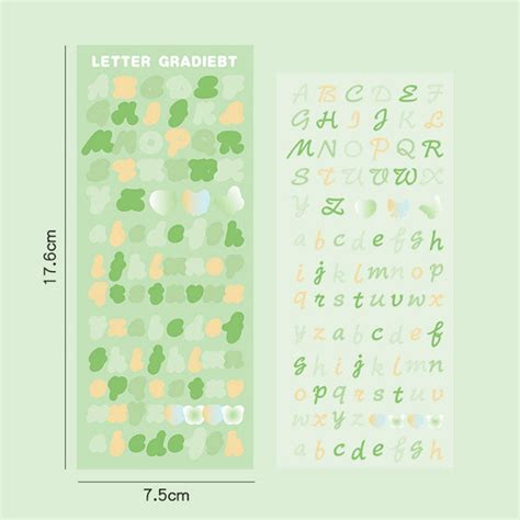 ⚡️Buy Maxbell Maxbell 6 Sheets Colorful Number Letter Stickers Assorted ...