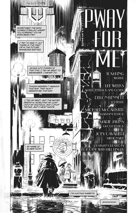 Batman/Elmer Fudd Special Noir #1 - Preview and Cover released by DC Comics