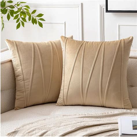 Buy Amazon Brand - Umi Decorative Striped Throw Pillow Covers 16 X 16 ...