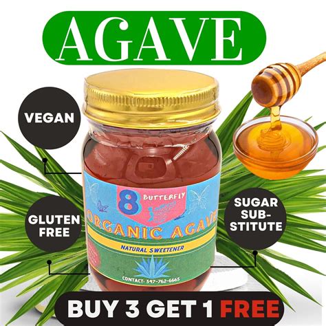 Organic Agave Nectar Gift Set: Natural Sugar Replacement - Etsy