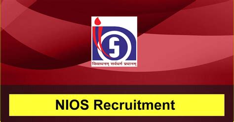 NIOS Recruitment 2024: 16 State Consultant & Assistant Vacancy