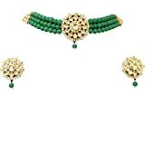 Buy Jaipur Mart Alloy Metal Gold Plated Kundan Necklace Set for Women ...
