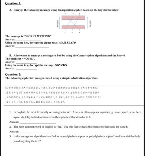 Image result for Encrypt a Message with a Key Using Double Transposition
