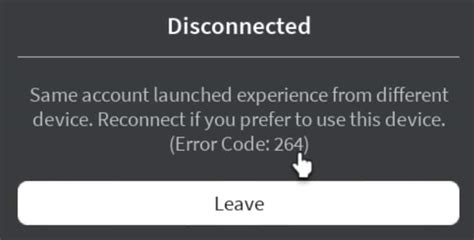 Image result for Roblox Error Code 264 Explained