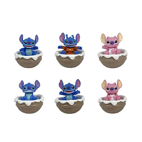 6 Pcs Stitch Fun Series Hero Box - 2.7 Inch Kawaii Stitch Figuras ...
