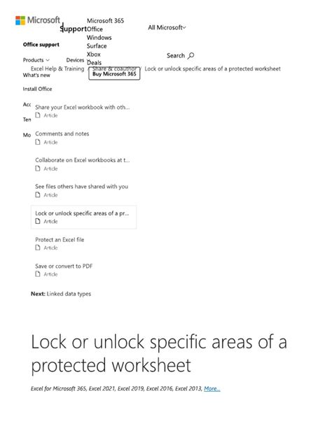 Image result for Unlock Excel Cells