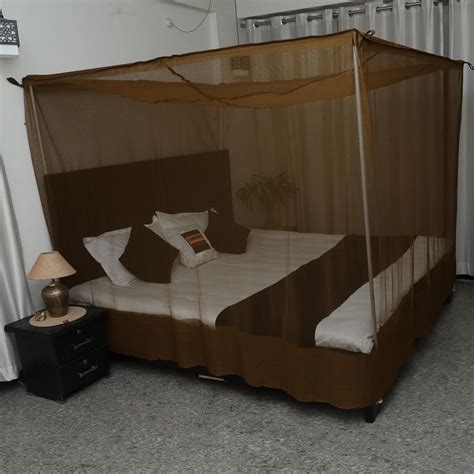 EMBOSSED Luxury Mosquito Net for Double to King Size Bed Canopy ...