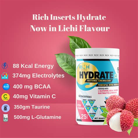 Buy Now Rich Inserts Hydrate Glucose Electrolyte Energy Drink ...