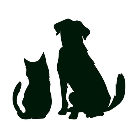Dog cat silhouette Images - Free Download on Freepik