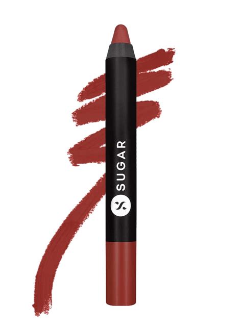 Buy SUGAR Cosmetics - Matte As Hell - Crayon Lipstick -17 Brandy ...