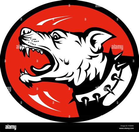 Angry Dog barking side view Stock Photo - Alamy