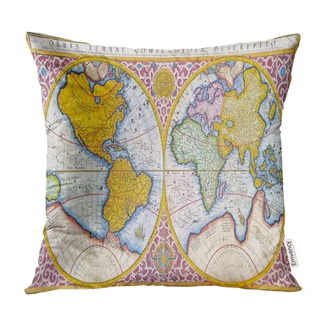 ECCOT Orbis Terrae Compendiosa Descriptio 16Th Century Map of The World ...