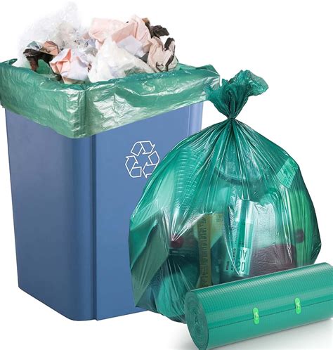 Amazon.com: AYOTEE 30 Gallon Garbage Bags, 1 Mil Thick, 50% PCR Content ...