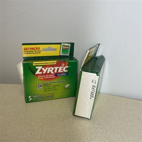 Buy Zyrtec Cetirizine HCI 10mg Antihistamine 24HR Fast Allergy Relief ...