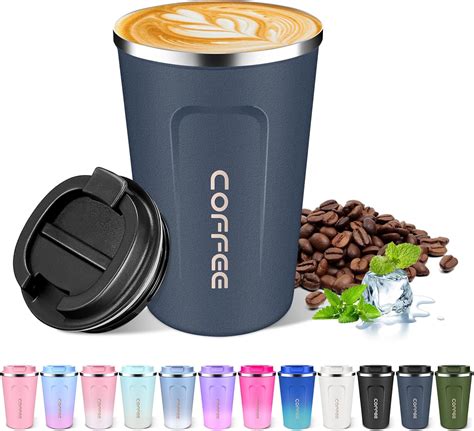 Amazon.com: Insulated Coffee Mug 12oz, Travel Coffee Mug with Lid ...