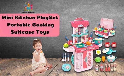 Buy Slenderopal® 3 in 1 Portable Pretend Food Party Role Cooking ...