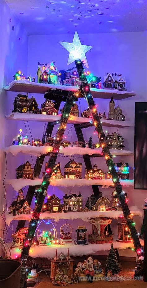 Image result for Nativity Set Ladder Tree