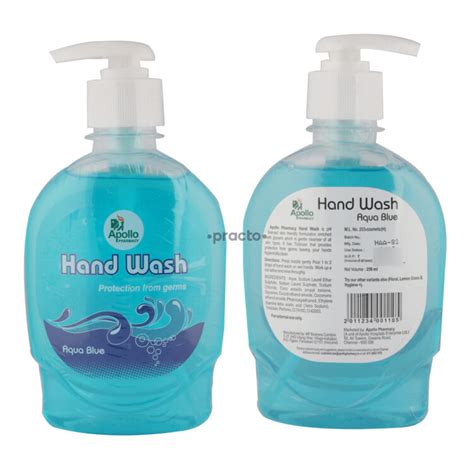 Apollo Pharmacy Apollo Pharmacy Hand Wash Aqua Blue Pump - Buy Online ...