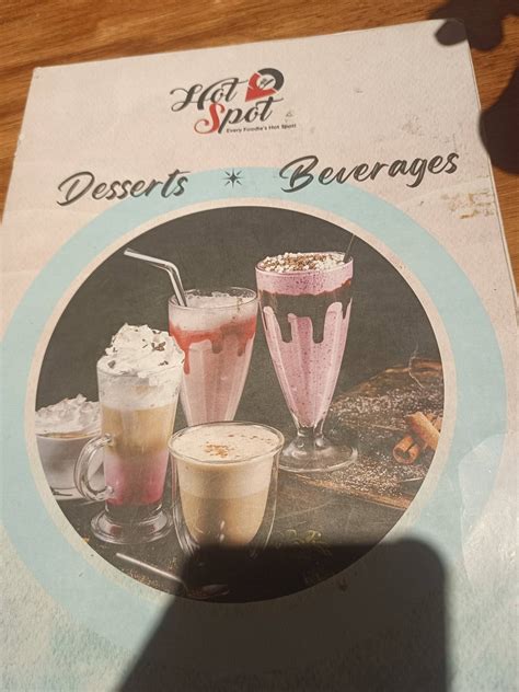 Menu at Hot Spot Cafe, Tirupati, Air Bypass Rd