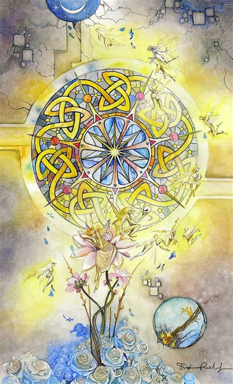Hi-res scan of Shadowscapes art | Wheel of fortune tarot, Tarot art ...