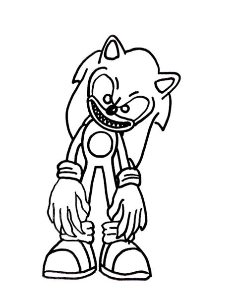 Sonic Exe Coloring Pages (Free Printable PDF)