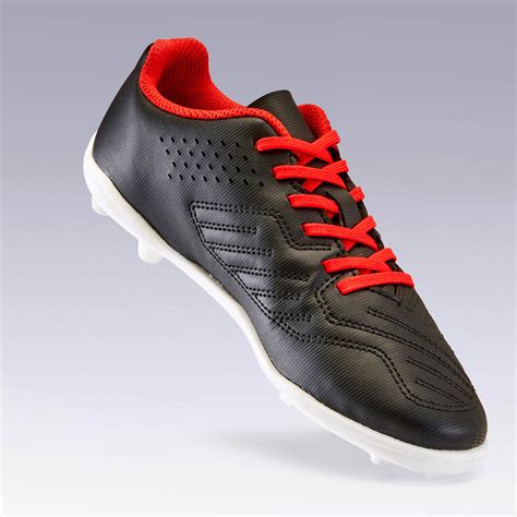 Buy Kids' Football Boots Agility 100 FG - Black/Red Online | Decathlon