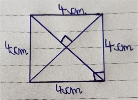 4. Show that the diagonals of a square are equal and bisect each other ...